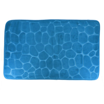 Covoraș Microfibră cu Spumă de Memorie 50x80 cm - Peacock Blue - ramosdecor