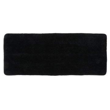 Covoraș Baie Microfibră Pentru Lavoar Dublu 50x120 CM cu Fund de Latex - Negru - ramosdecor