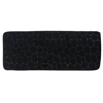 Covoraș Microfibră cu Spumă de Memorie45x120 cm - Negru - ramosdecor