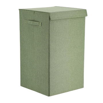Coș Pliabil Pentru Rufe din Poliester/MDF - Verde - ramosdecor