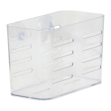 Organizator Rectangular Mare din PS cu Ventuze - Transparent - ramosdecor