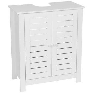 Cabinet De Chiuvetă Din MDF Cu 2 Uși + 1 Raft Interior - Santorin - ramosdecor