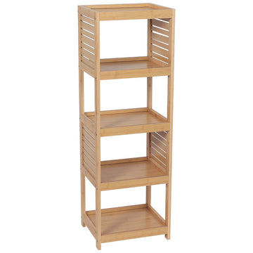 Raft Cu 5 Rafturi Din Bambus Și MDF - Trinidad prezentat într-un decor modern marca Ramos