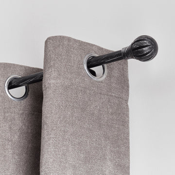 Galerie Extensibilă 120–210 cm Negru Argintiu – Model Touch of Zen - ramosdecor