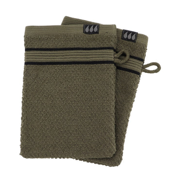 Set de 2 Mănuși 100% Bumbac 15x21 cm - Khaki/Negru - ramosdecor