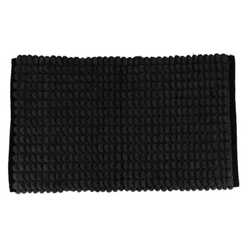 Covoraș Bicolor din Bumbac 45x75 CM - Negru - ramosdecor