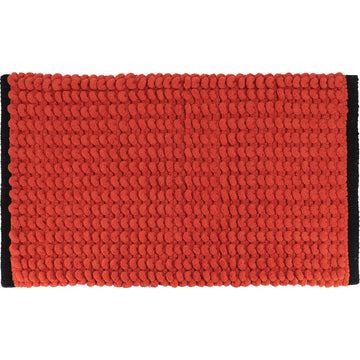 Covoraș Bicolor Bumbac 45x75 CM - Sienna/Negru - ramosdecor