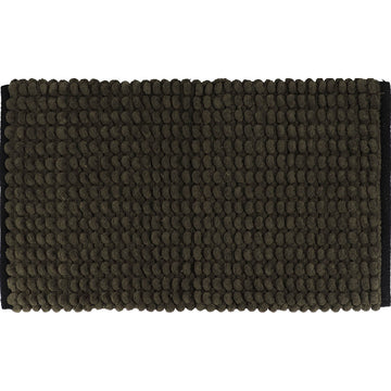 Covoraș Bicolor Bumbac 45x75 CM - Khaki/Negru - ramosdecor