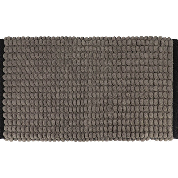 Covoraș Bicolor Bumbac 45x75 CM - Gri/Negru - ramosdecor