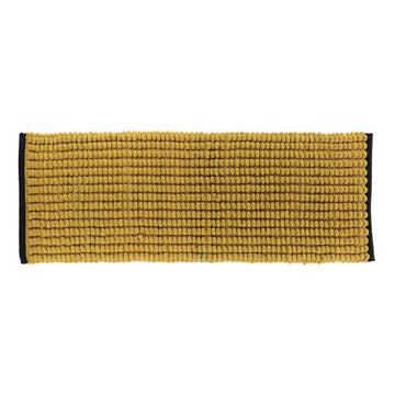 Covoraș Bicolor Bumbac 45x120 CM - Ochre/Negru - ramosdecor