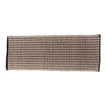 Covoraș Bicolor Bumbac 45x120 CM - Twine Color/Negru - ramosdecor
