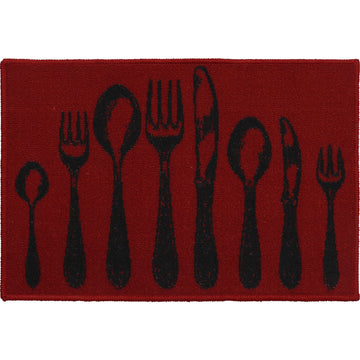 Covor bucătărie Couverts Red - 40X60CM - ramosdecor