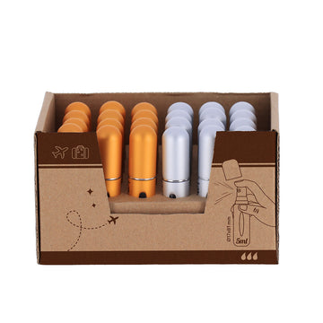 Set cu 24 Tuburi de Parfum de 5 ml din Aluminiu și PP - Argintii și Aurii - ramosdecor