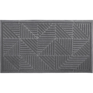 Preș Intrare Triangle 43X75CM Poliester/Cauciuc - Gri - ramosdecor
