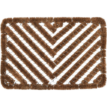 Preș Intrare 40X60CM Coco/Otel - Natural - ramosdecor