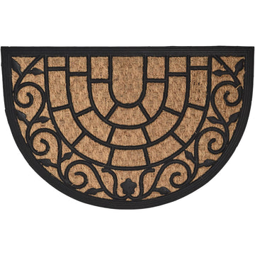 Preș Intrare Harry Half-Moon 40X60CM Coco/Cauciuc - Natural - ramosdecor