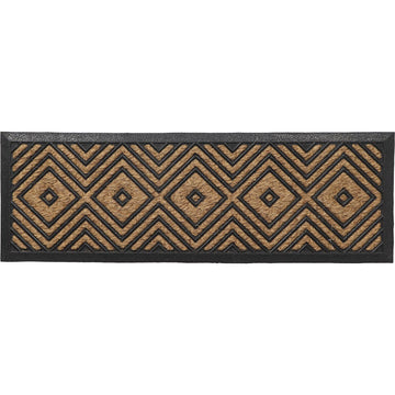 Preș Intrare Împletit 25X75CM Coco/Cauciuc - Losange - ramosdecor