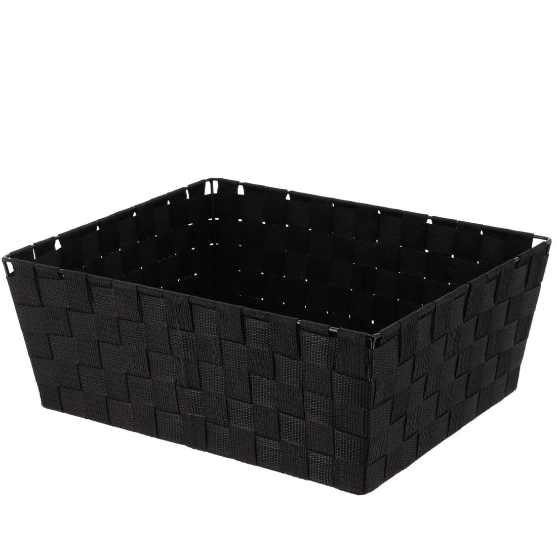 Coș Depozitare Din Poliester 31,5x39x15 Cm - Negru - ramosdecor