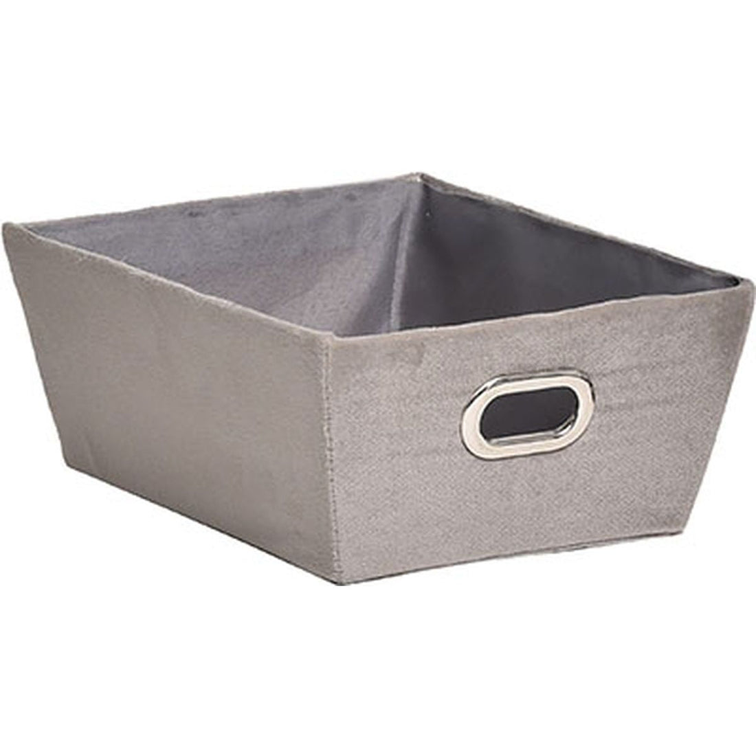 Coș Depozitare Din Catifea 20,5x26x10,5 Cm - Taupe - ramosdecor