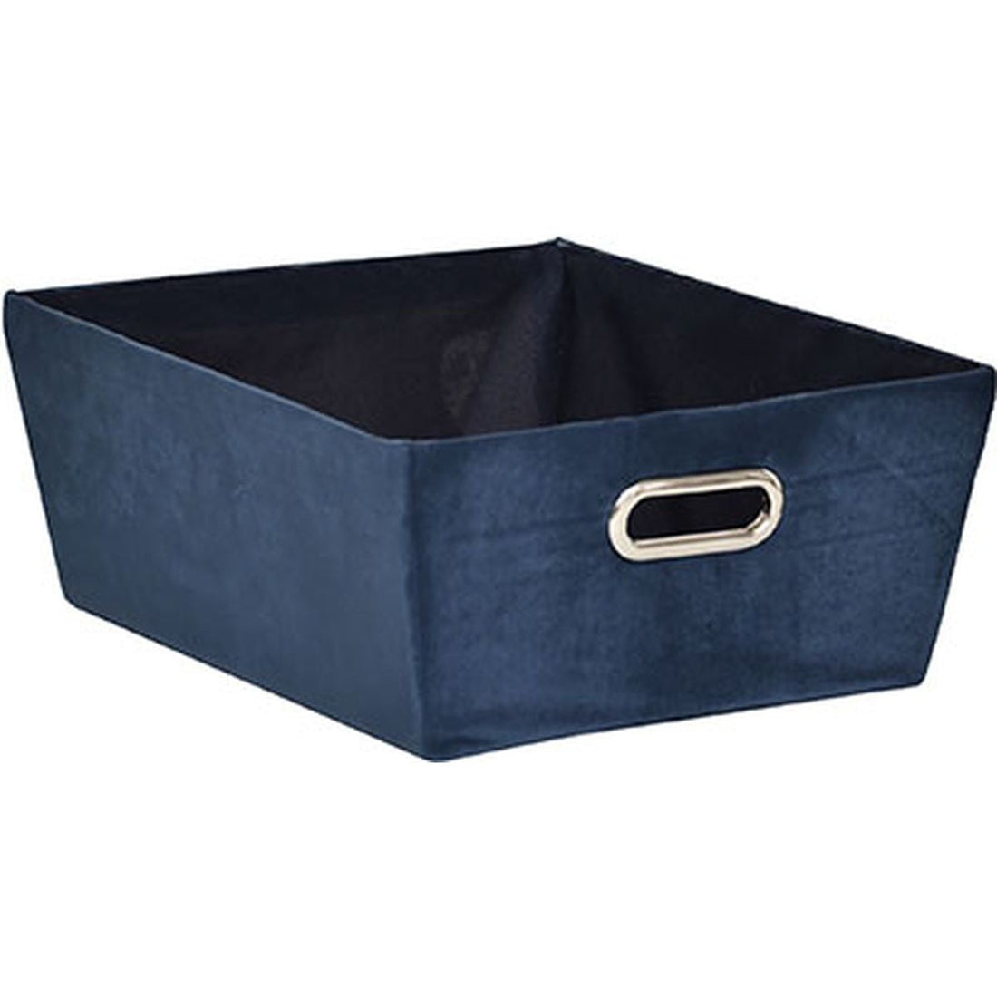 Coș Depozitare Din Catifea 32,5x40x15 Cm - Albastru Jeans - ramosdecor