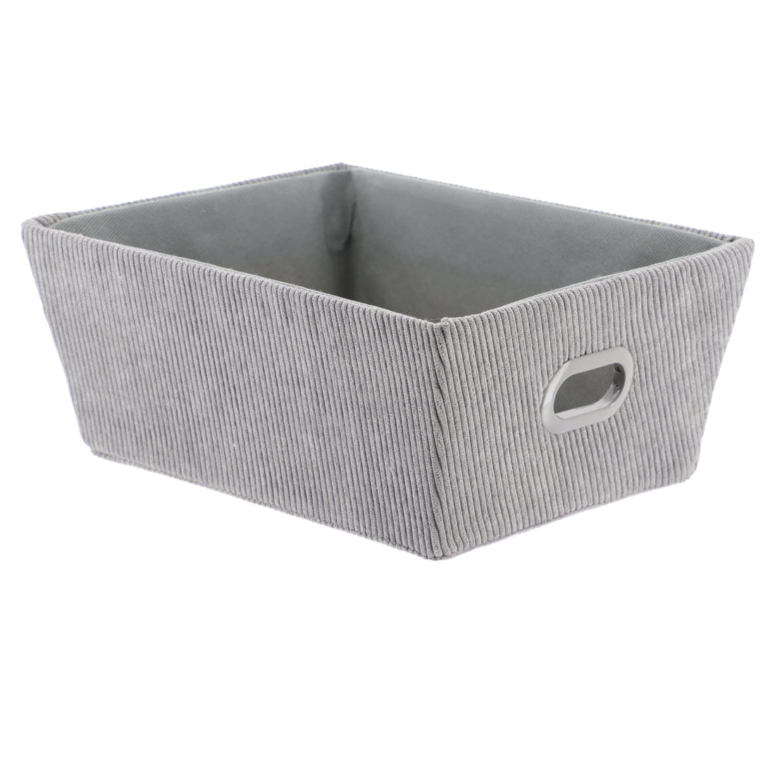 Coș Depozitare Din Catifea 20,5x26x10,5 cm - Gri - ramosdecor