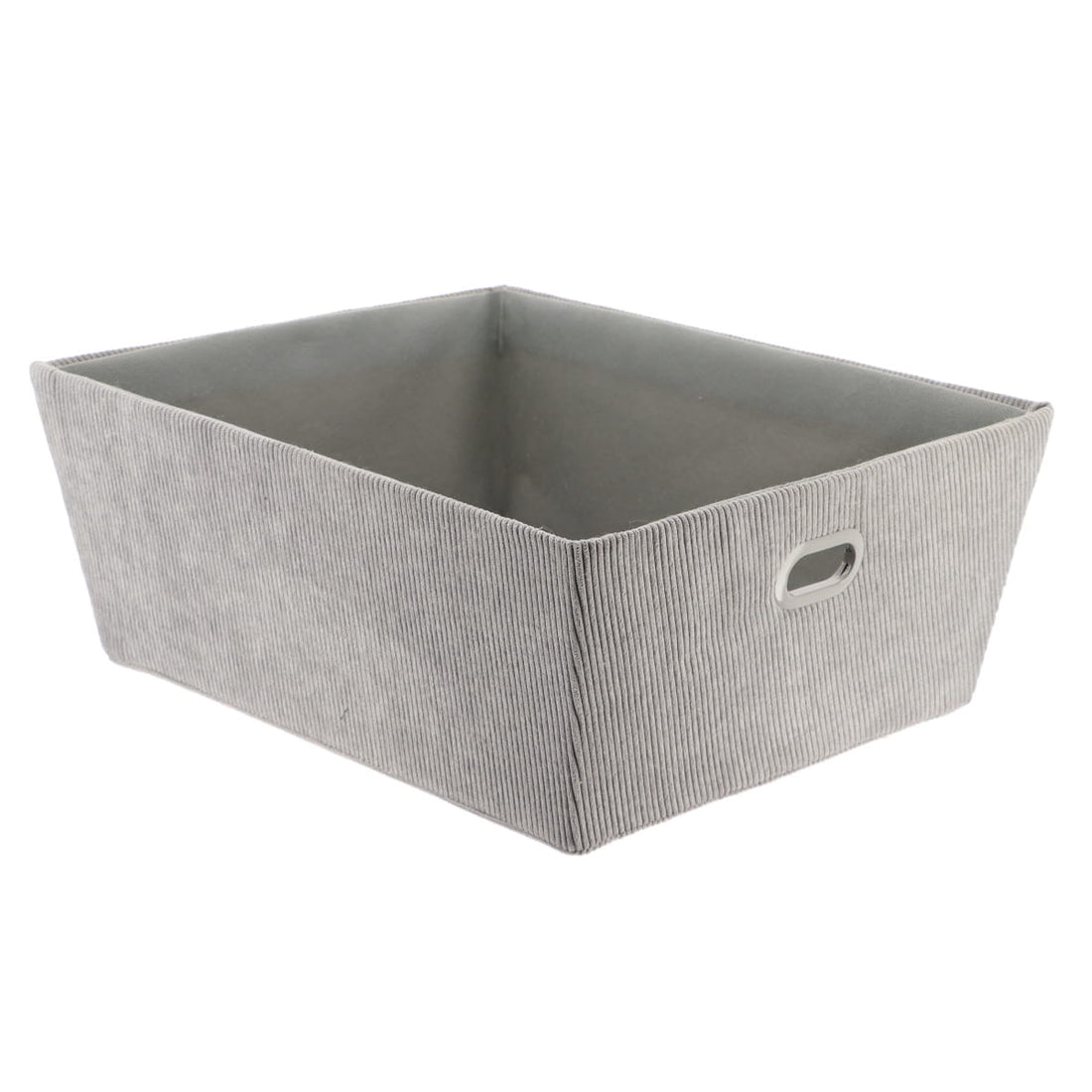 Coș Depozitare Din Catifea L32,5xP45xH18 cm - Gri - ramosdecor