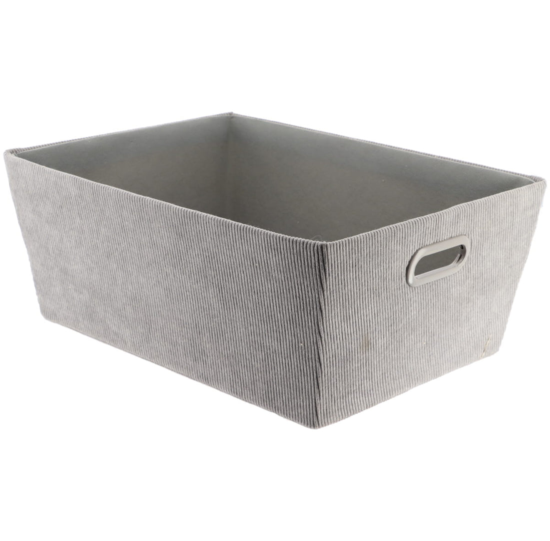 Coș Depozitare Din Catifea L32,5xP40xH15 cm - Gri - ramosdecor