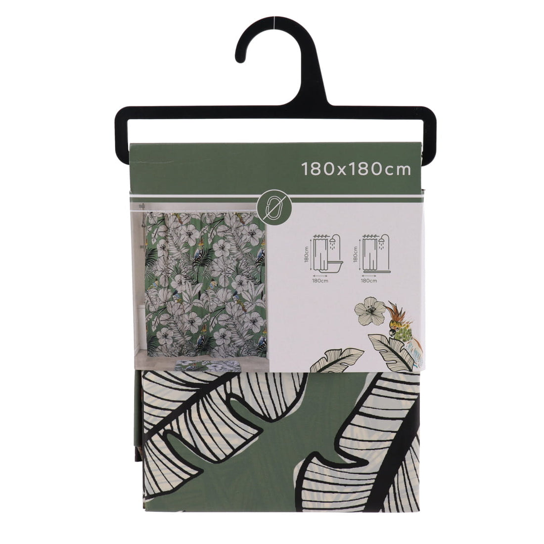 Perdea Duș EVA PE 180X200 CM - Khaki Jungle Fever - ramosdecor