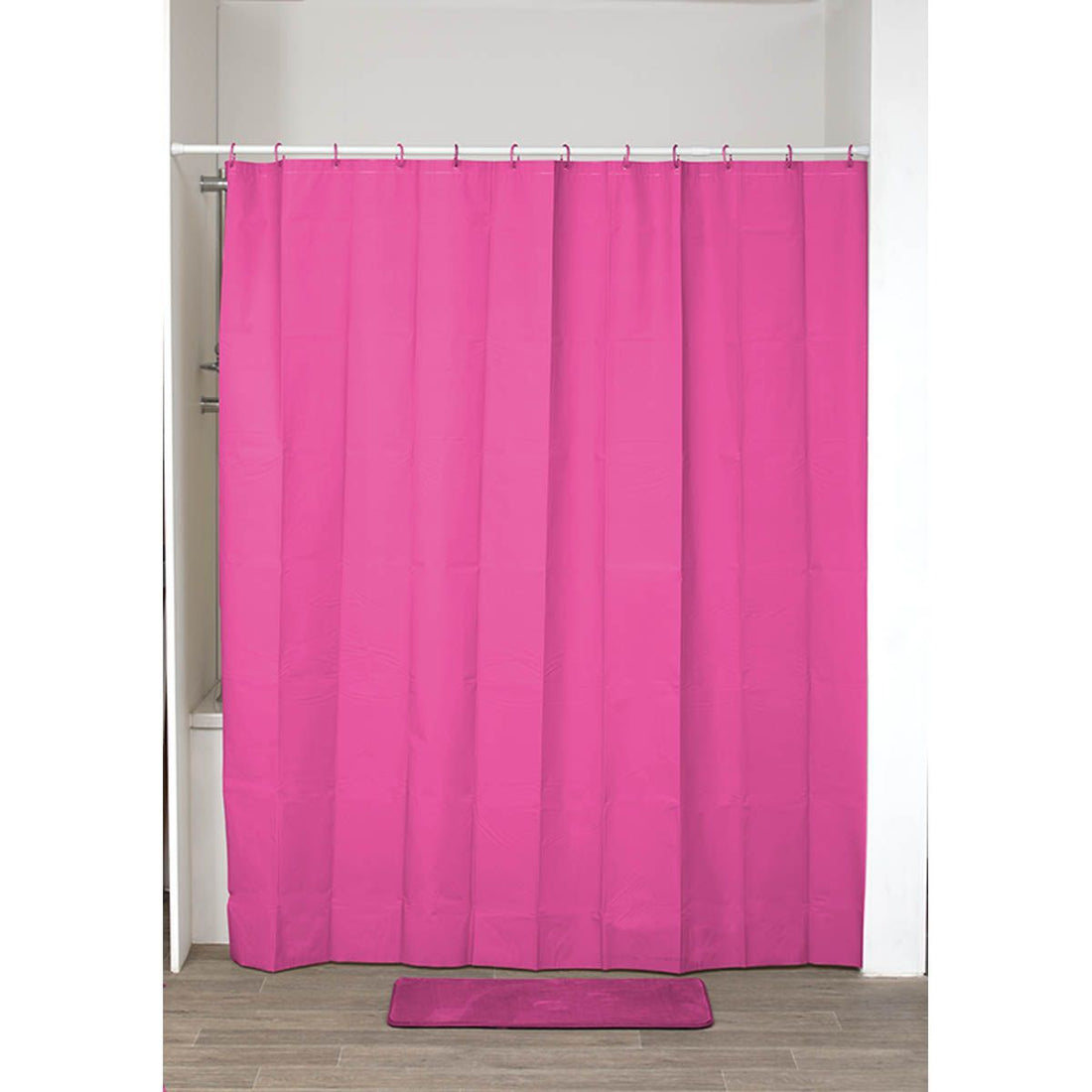 Perdea Duș PEVA 180x200 Cm - Fucsia - ramosdecor
