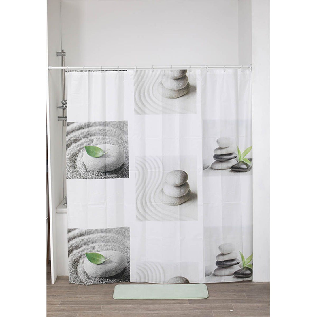 Perdea Duș PEVA 180x180 Cm + 12 Inele Albe Perdea - Dune - ramosdecor
