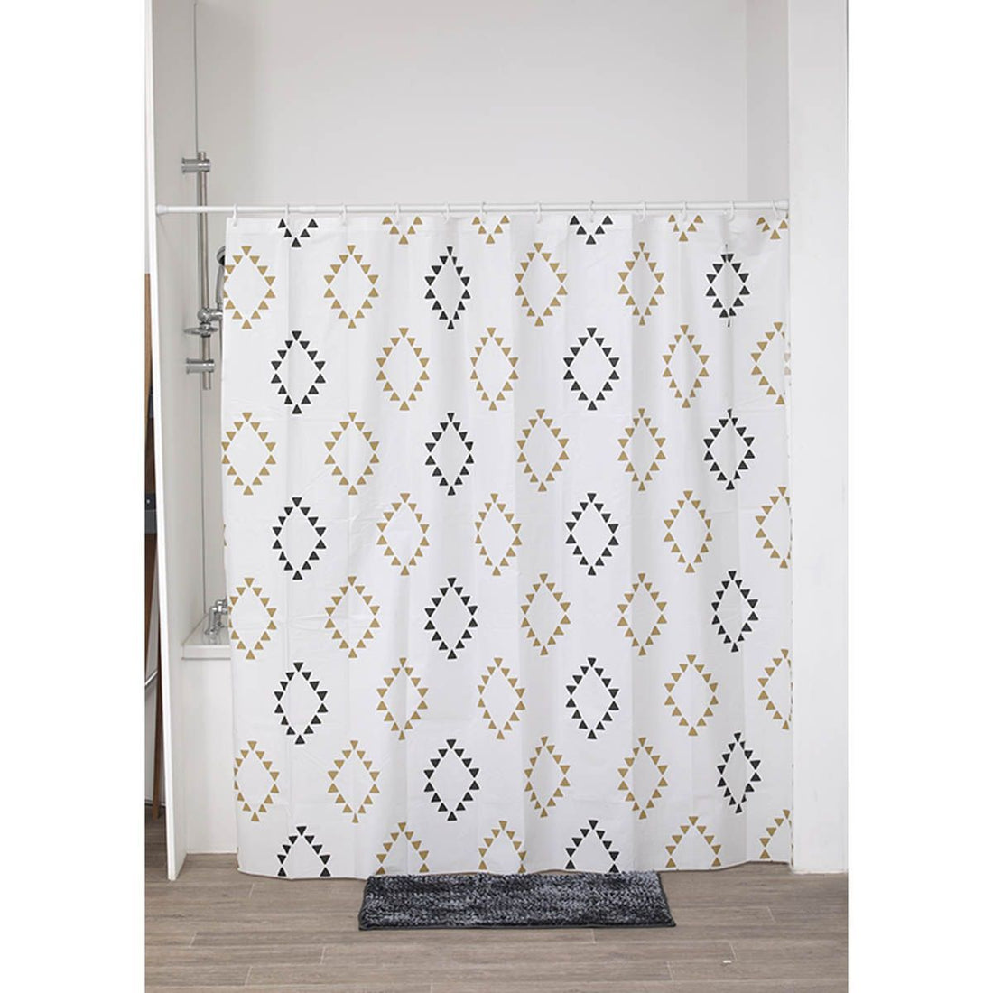 Perdea Duș PEVA 180x180 Cm + 12 Inele - Lima - ramosdecor