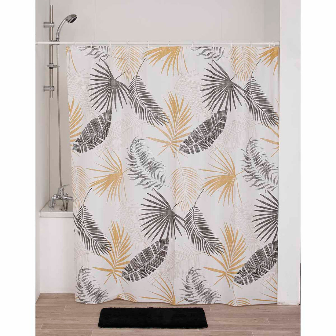 Perdea Duș PEVA 180x180 Cm + 12 Inele Albe Perdea - Exochic - ramosdecor