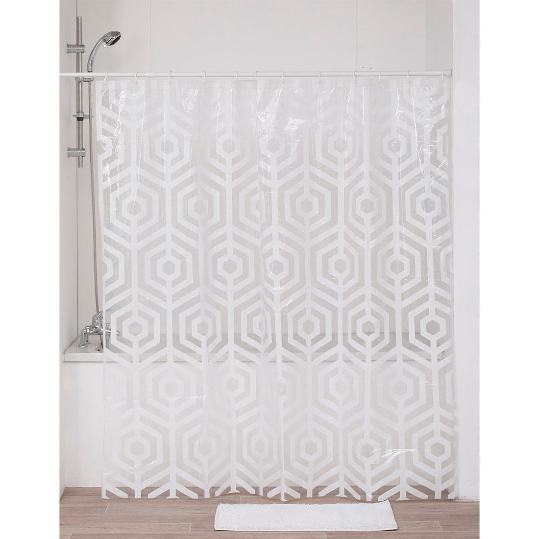 Perdea Duș Transparentă PEVA 180x180 Cm - Tribeca - ramosdecor