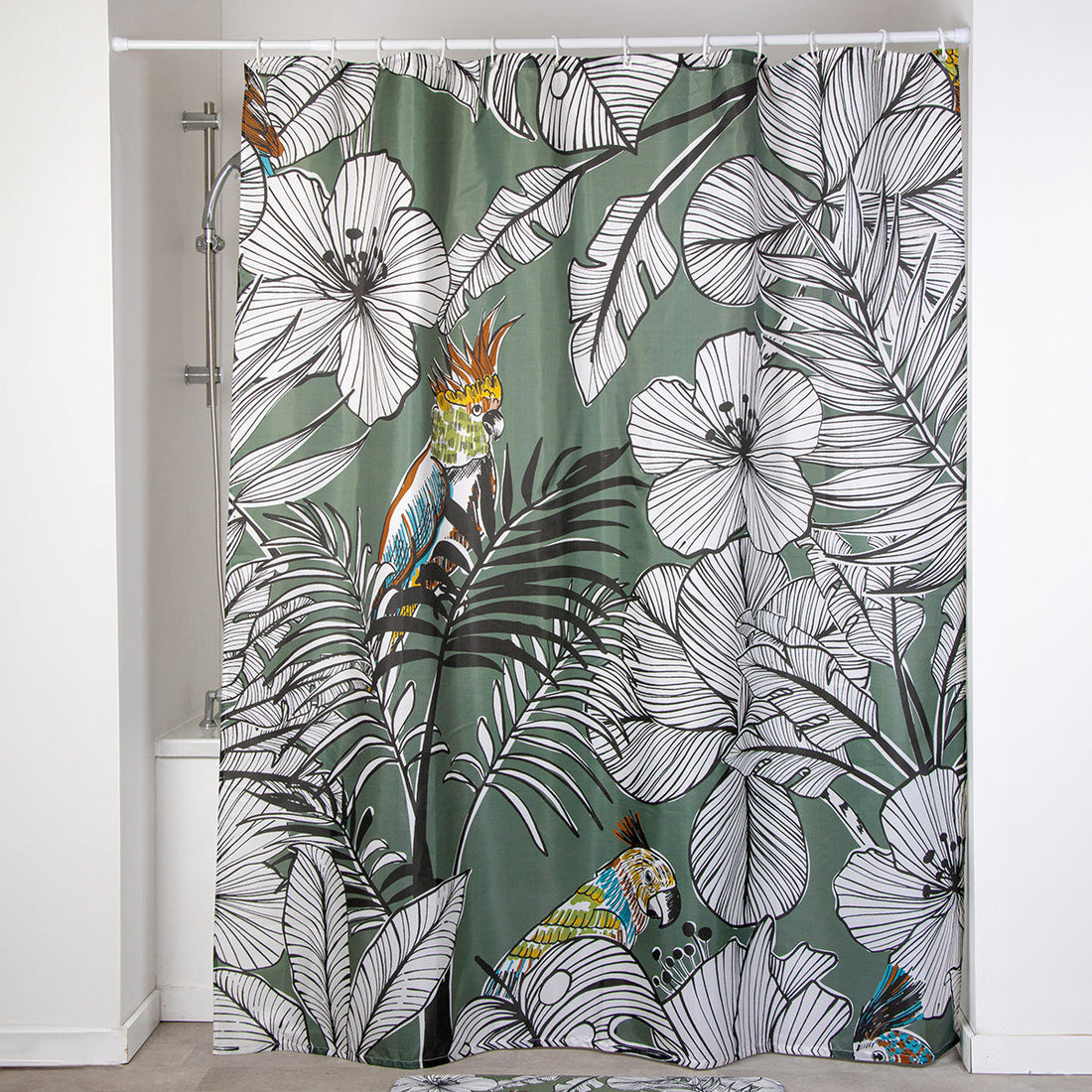 Perdea De Duș Poliester 180X200 Cm - Khaki Jungle Fever - ramosdecor