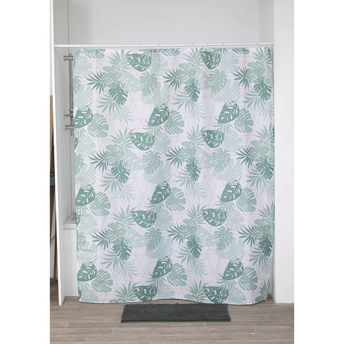 Perdea Duș Poliester 180x200 cm - Janeiro, Cu 12 Inele PP Albe - ramosdecor