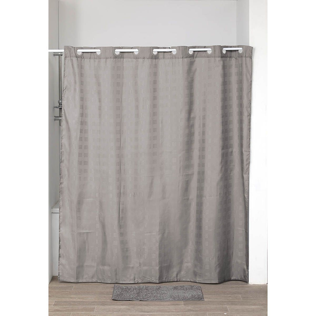 Perdea Duș Poliester Cu Inele 180x200 Cm - Taupe - ramosdecor
