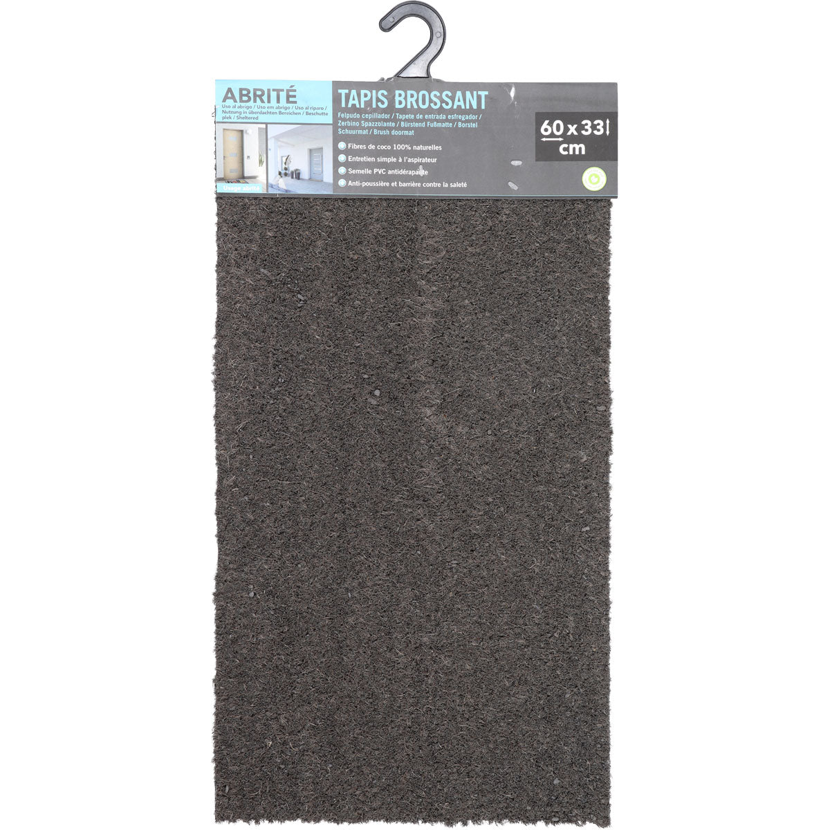 Preș Intrare Plain 33X60CM Coco - Gri - ramosdecor