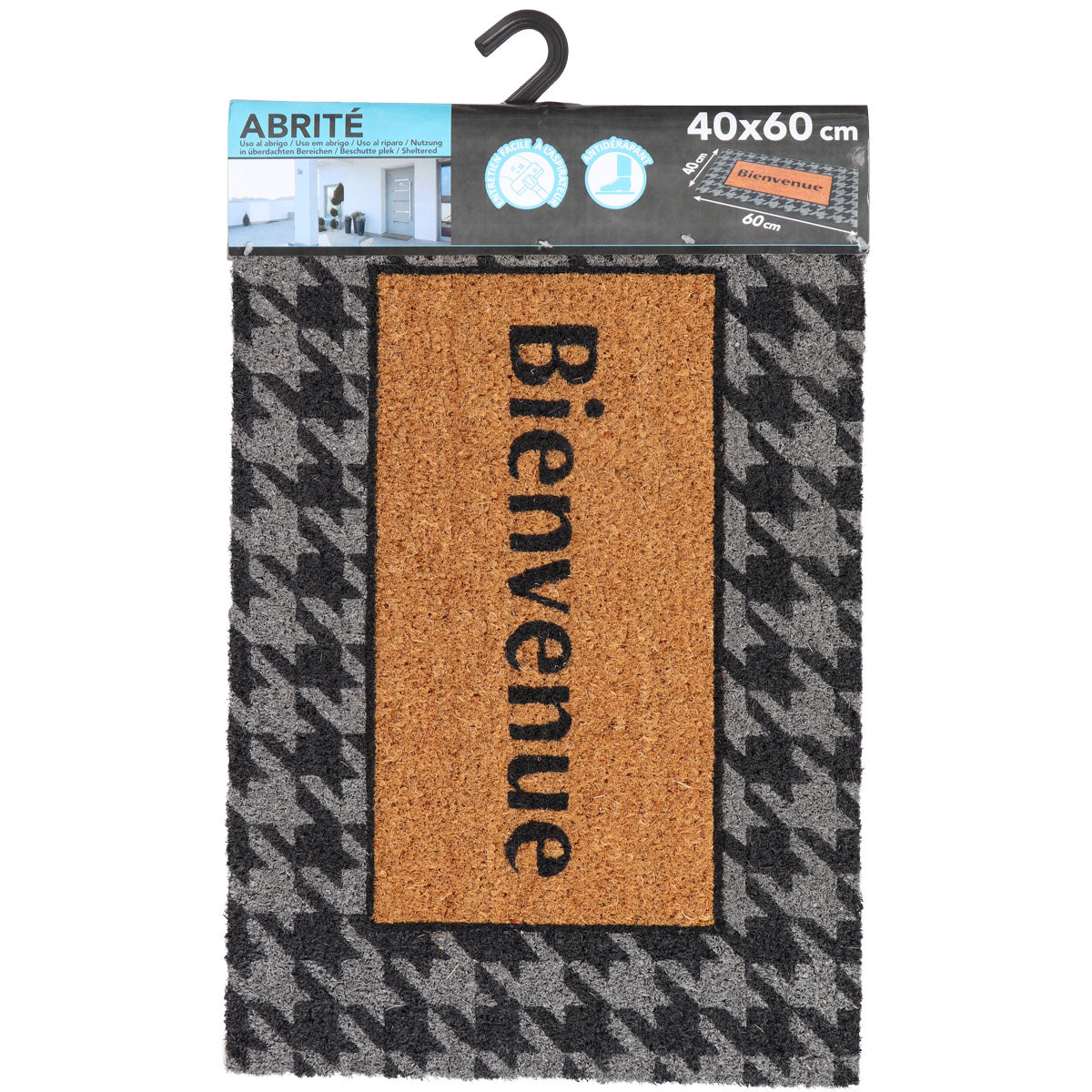 Preș Intrare Plain 40X60CM Coco/Pvc - Bienvenue - ramosdecor