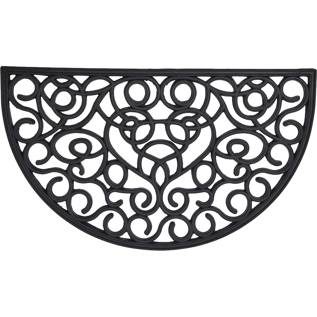 Preș Intrare Sid Half-Moon 45X75CM Cauciuc - Negru - ramosdecor