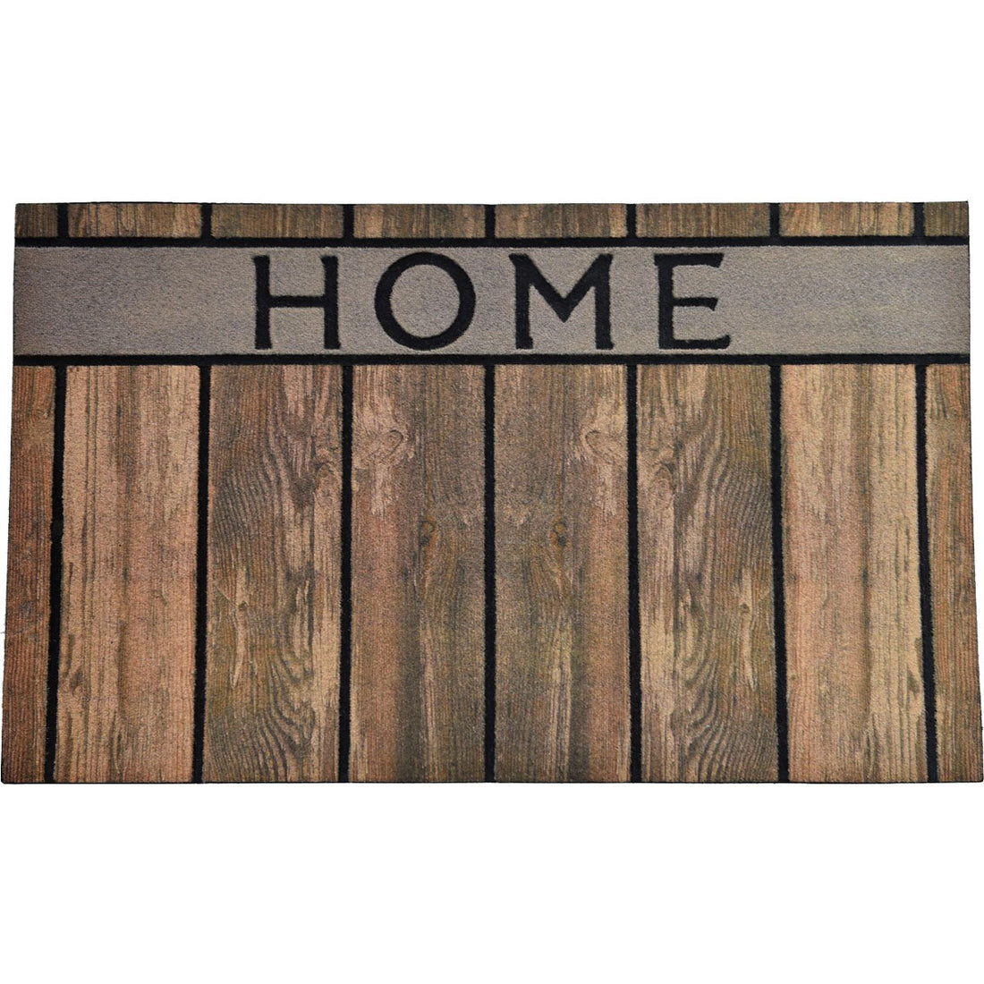 Preș Intrare Home 45X75CM Cauciuc - Efect Lemn Maro - ramosdecor