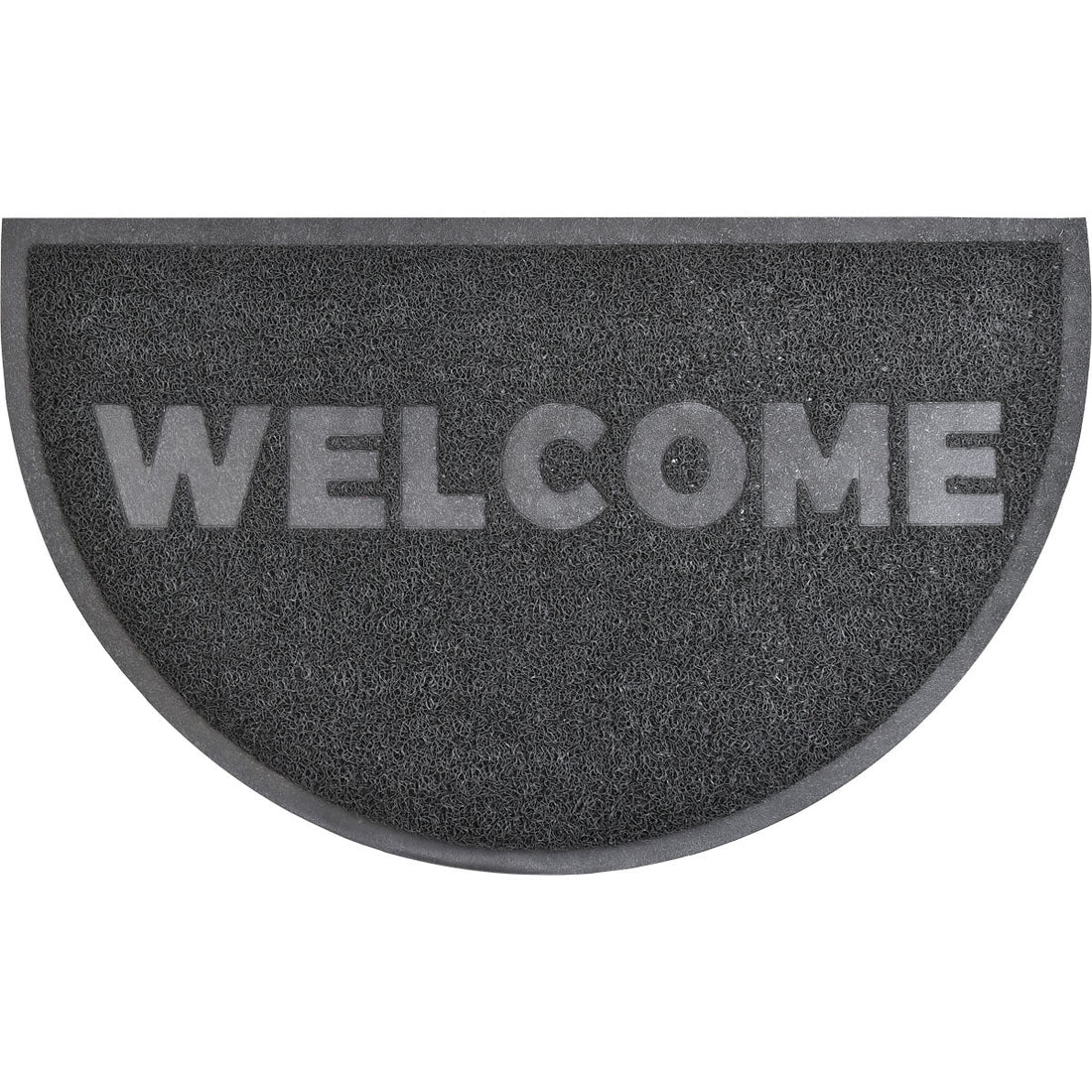 Preș Intrare Welcome Half-Moon 45X75CM Pvc - Negru - ramosdecor