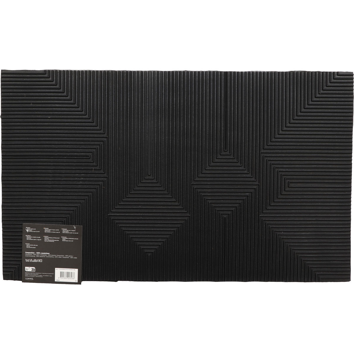 Preș Intrare Reversible 45X75CM Cauciuc - Negru - ramosdecor
