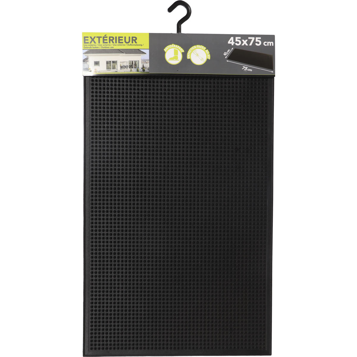 Preș Intrare Chris 45X75CM Cauciuc - Negru - ramosdecor