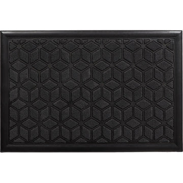 Preș Intrare Long Island 40X60CM Polipropilenă/Cauciuc - Gri Închis - ramosdecor