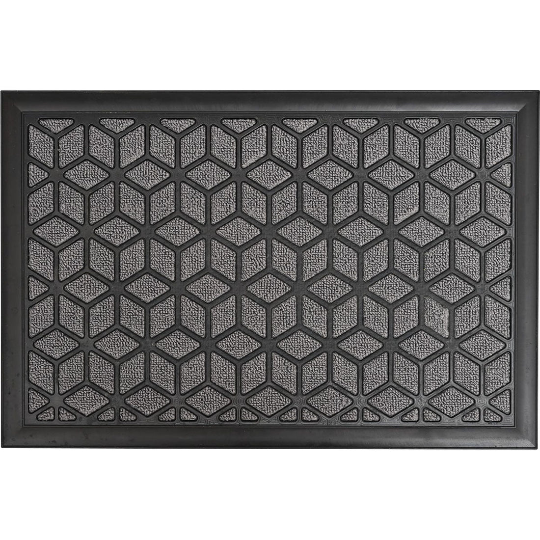 Preș Intrare Long Island 40X60CM Polipropilenă/Cauciuc - Gri Cărbune - ramosdecor