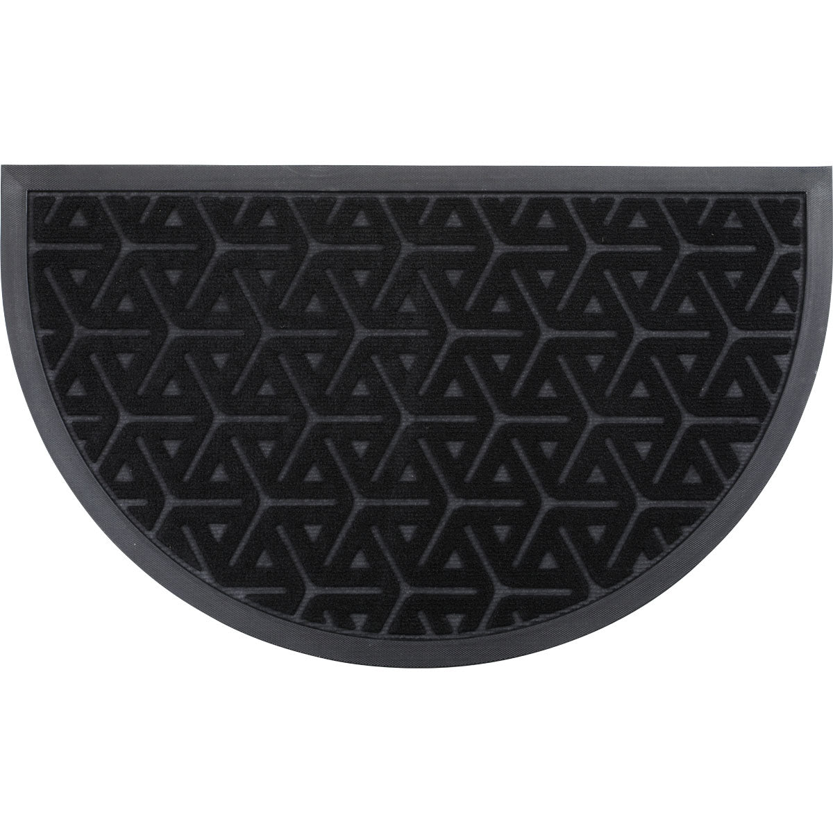 Preș Intrare Wilson Half-Moon 45x75CM Negru - Material Rezistent - ramosdecor
