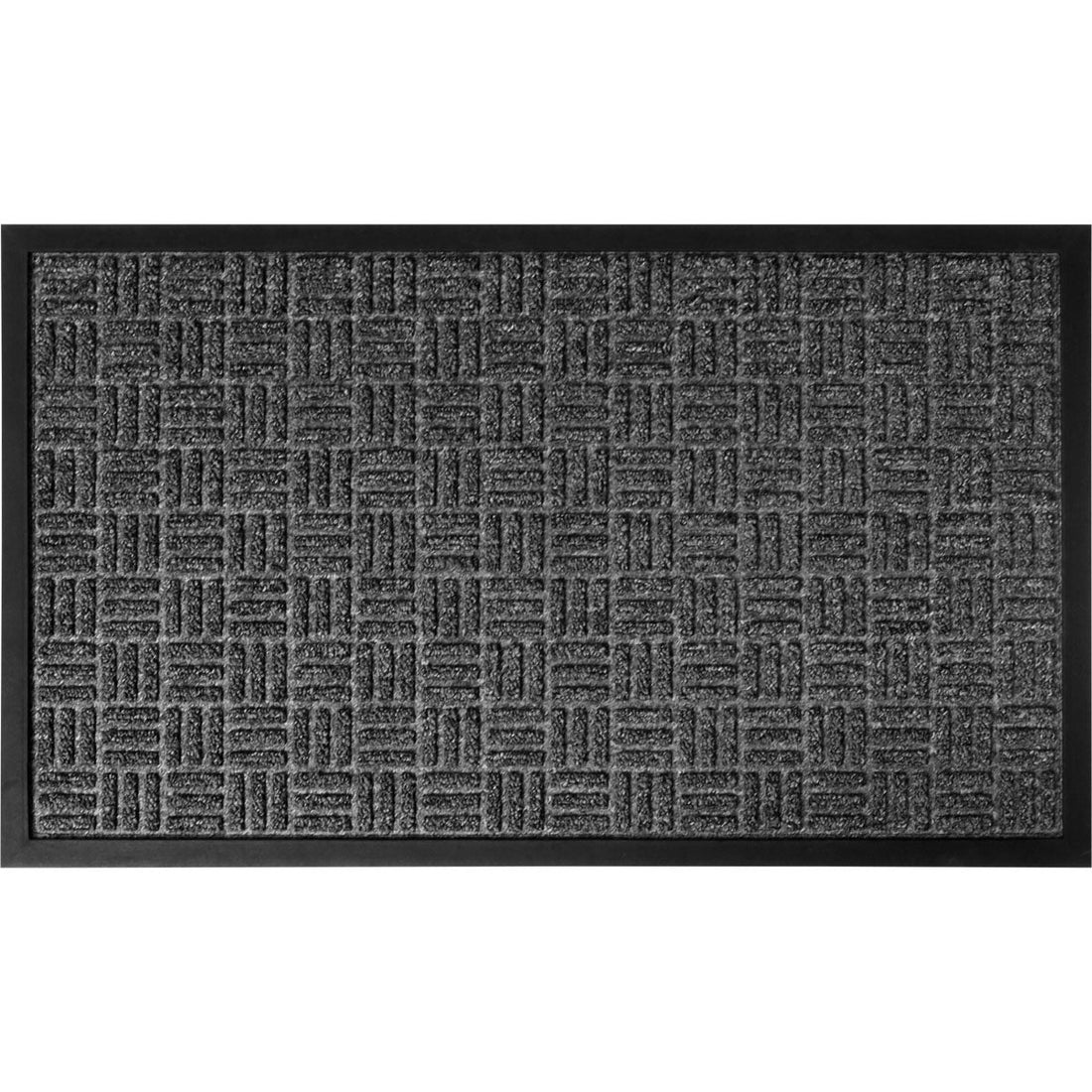 Preș Intrare Yvan 45X75CM Polipropilenă/Cauciuc - Gri Închis - ramosdecor