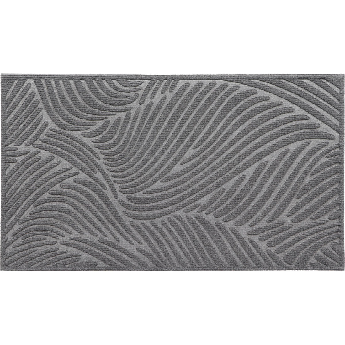 Preș Intrare Vague 43,5X75CM Poliester/Cauciuc - Gri Închis - ramosdecor