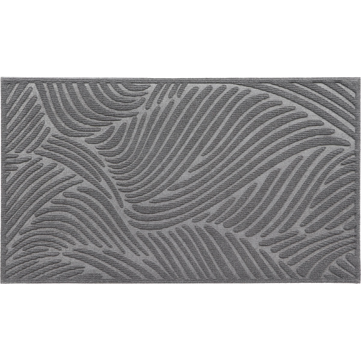 Preș Intrare Vague 43,5X75CM Poliester/Cauciuc - Gri Închis - ramosdecor