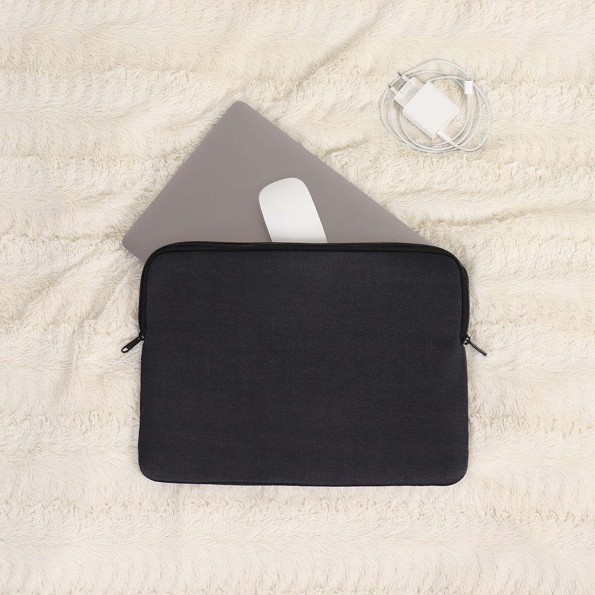 Geantă Imprimată pentru Laptop - Heather Black - ramosdecor